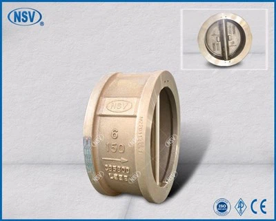 C95800 صمام فحص القرص المزدوج من نوع الرقاقة